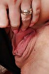 Sucio rubia MILF ashleigh McKenzie Mostrando off carnoso Labios los labios en medias