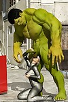 D Sexo fotos com monstro hulk - parte 568