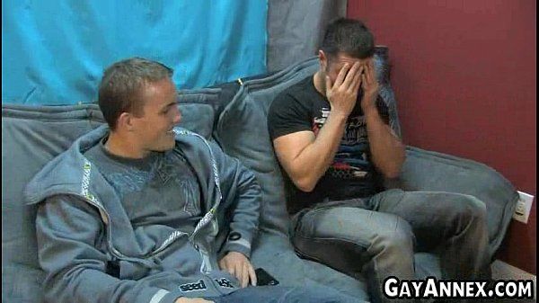 Married man get a blow job from his hansome gay friend