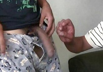 Bisexual Mexican men suck each other’s big uncut vergas and then fuck each other