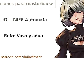 JOI hentai 2b, nier autómata en español. Instrucciones Para masturbarse. 외국인 9 min
