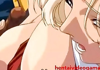 sexy Anime chick Consigue golpeó :Por: masiva polla en assplay el Juego y cum! hentaivideogames.com 5 min