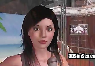 3D animation pornstar