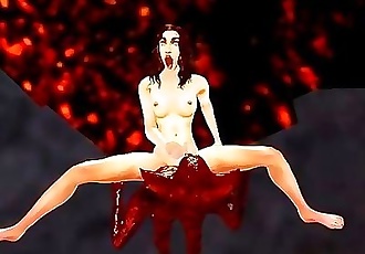 3D Model Fucked By A Demon In Hell