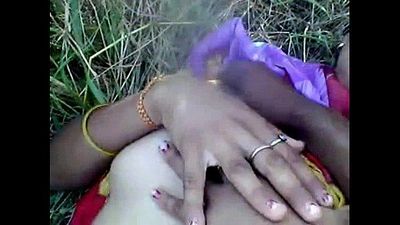 Desi girl enjoying with boyfriend in outdoor - 2 min