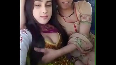 Desi Girl Showing Her boobs with her friend patner - 1 min 11 sec