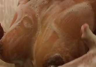 Horny Little Slut Monah Shower Nipple Orgasm!