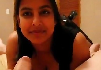Dirty Indian Sucking Her Lovers Cock - 3 min