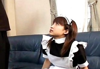 Japanese teen giving a hot blowjob Maid uncensored - 7 min