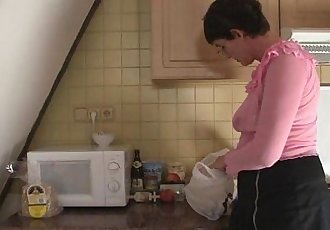 Granny gets a little kinky with him - 6 min